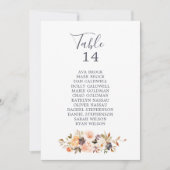 Rustige Kaarten van de Earth Table Number Seating  (Voorkant)