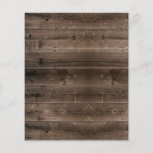 Rustige Kaarten van zonnebloem Barn Wood Bridal Bi (Achterkant)