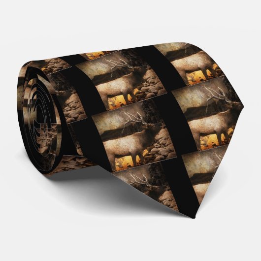 Rustige kajuitbosbergulelk stropdas (Opgerold)