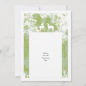 Rustige kampofaux, bruiloft op papier kaart (Achterkant)