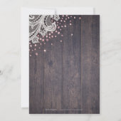 Rustige kant en vrijgezellenfeest met houten blush kaart (Achterkant)