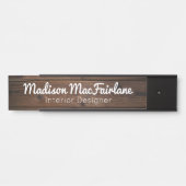 Rustige Kantoor Deurtekens Teken Hout Grain stijl Deurbordje (Voorkant)