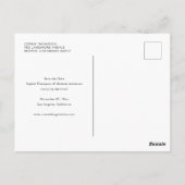 Rustige katoen en Eucalyptus Lijst Sla de datum op Briefkaart (Achterkant)