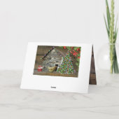 Rustige kerst bij de kip Coop Feestdagen Kaart (Achterkant)