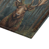 Rustige Kerst eland hert boho bos bosland Snijplank (Hoek)