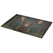 Rustige Kerst eland hert boho bos bosland Snijplank (Hoek)