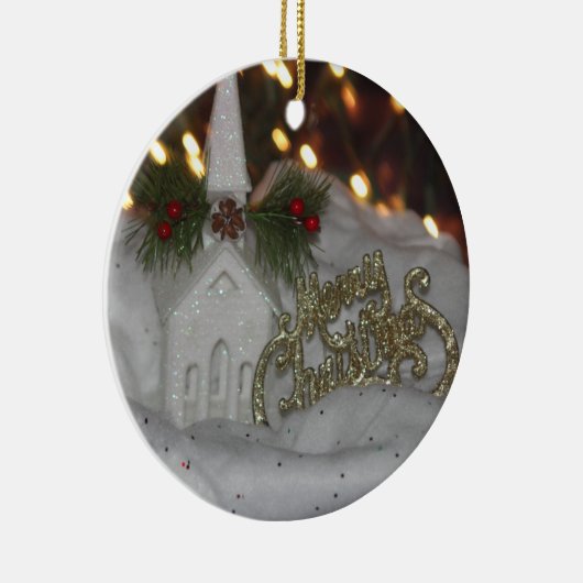 Rustige Kerst - Gepersonaliseerd Ornament (Rechts)