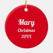 Rustige Kerst - Gepersonaliseerd Ornament (Achterkant)