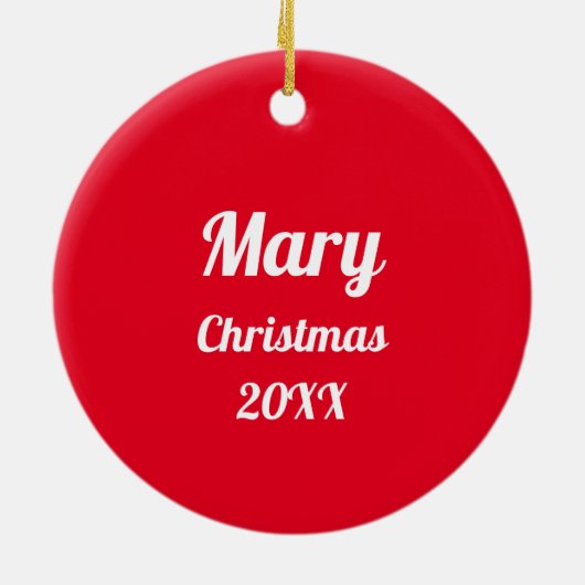 Rustige Kerst - Gepersonaliseerd Ornament (Achterkant)