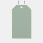Rustige Kerst Groen Boom | Prettig Kerst Cadeau Cadeaulabel (Achterkant)