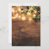 Rustige kerst-groots mistletoe licht kaart (Achterkant)