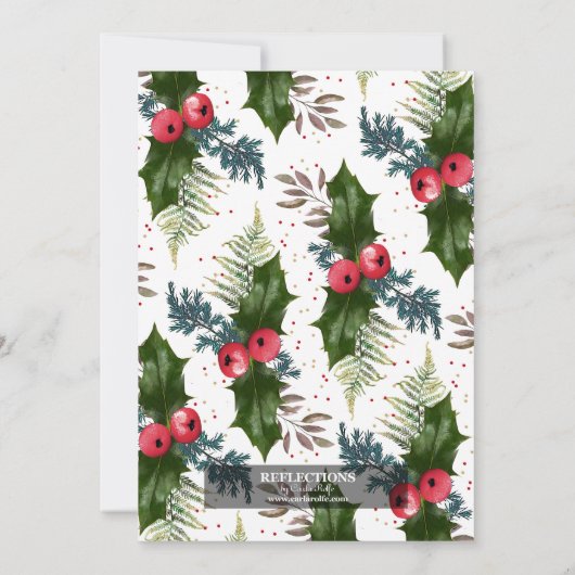 Rustige kerst in het land kaart (Achterkant)