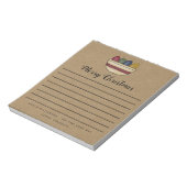 Rustige kerst in Kandles Kraft Merry Notitieblok (Linkerzijde)