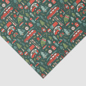 Rustige Kerst Kamperen Tissuepapier (Detail)