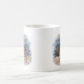 Rustige kerst kerstfeestvreugde koffiemok (Center)