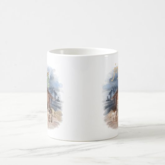 Rustige kerst kerstfeestvreugde koffiemok (Center)