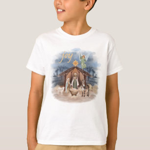 Rustige kerst kerstfeestvreugde t-shirt