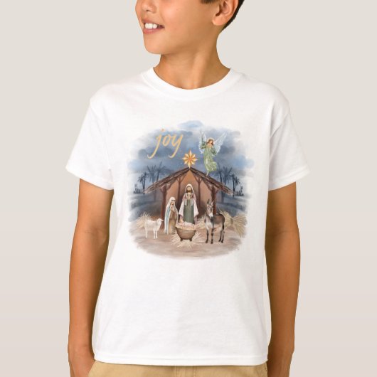 Rustige kerst kerstfeestvreugde t-shirt (Voorkant)