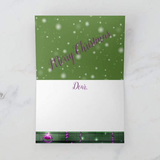 Rustige kerst nieuwjaren kaart (Binnen)