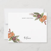 Rustige kerst notitiekaartje (Voorkant)