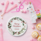 Rustige kerst papieren bordje (Feest)