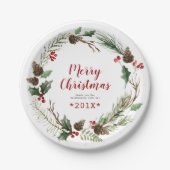 Rustige kerst papieren bordje (Voorkant)