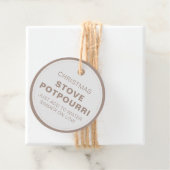 Rustige kerst Stove Potpourri Bedankjes Labels (In situ)