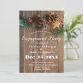 Rustige kerstagepartij kaart (Staand voorkant)