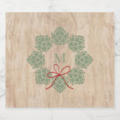 Rustige kerstbierfles - etiket (Enkel label)