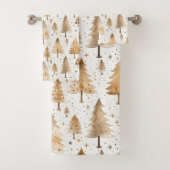 Rustige kerstbomen bad handdoek (Insitu)