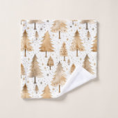 Rustige kerstbomen bad handdoek (Wasdoekje)