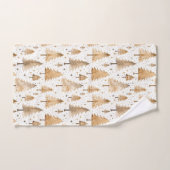 Rustige kerstbomen bad handdoek (Handdoek)