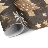 Rustige kerstbomen cadeaupapier (Rol Hoek)