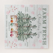 Rustige kerstbomen legpuzzel (Horizontaal)