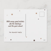 Rustige kerstboom | 5 Foto's collage Feestdagenkaart (Achterkant)