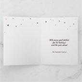 Rustige kerstboom | 5 Foto's collage Kaart (Binnen)