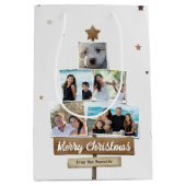 Rustige kerstboom | 5 Foto's collage Medium Cadeauzakje (Voorkant)
