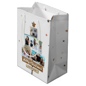 Rustige kerstboom | 5 Foto's collage Medium Cadeauzakje (Achterkant Gekanteld)