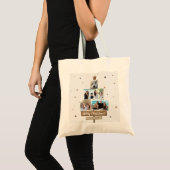 Rustige kerstboom | 5 Foto's collage Tote Bag (Voorkant (product))