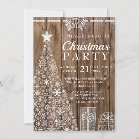 Rustige kerstboom: feestdag kaart (Voorkant)