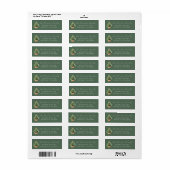 Rustige Kerstboom in Mand Adres Etiket (Full Sheet)