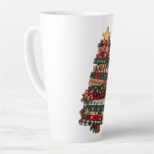 Rustige Kerstboom Latte Mok (Linkerhoek)