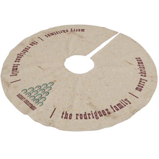 Rustige kerstboom met Hoefijzer Kerstboom Rok (Gekanteld)