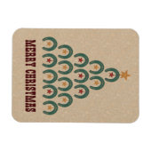 Rustige kerstboom met Hoefijzer Magneet (Horizontaal)