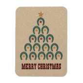 Rustige kerstboom met Hoefijzer Magneet (Verticaal)