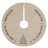 Rustige kerstboom met Hoefijzer Rok (Voorkant)