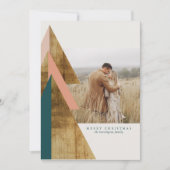 Rustige kerstboom met minimale kerstbomen kaart (Voorkant)