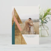 Rustige kerstboom met minimale kerstbomen kaart (Staand voorkant)