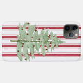 Rustige kerstboom met rode kruis Case-Mate iPhone case (Achterkant (horizontaal))