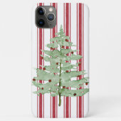 Rustige kerstboom met rode kruis Case-Mate iPhone case (Achterkant)